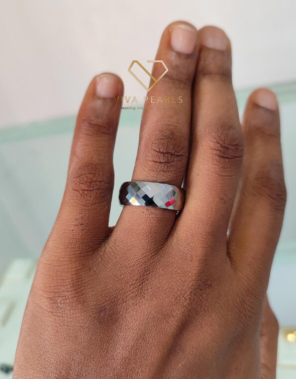 Eternal Promise Silver 7.5mm Tungsten Band