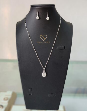 Lumiere Royale S925 Moissanite Necklace and earrings
