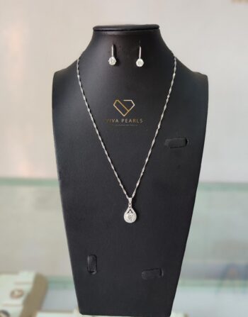 Aurielle Cascade S925 Moissanite Necklace and earrings