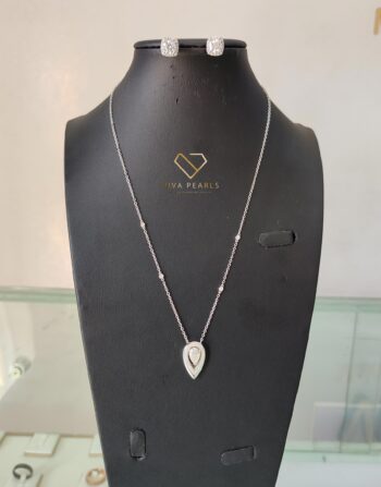 Noctara Chandelier S925 Moissanite Necklace and earrings